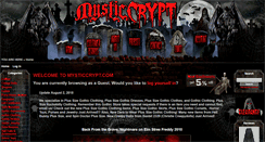 Desktop Screenshot of mysticcrypt.com